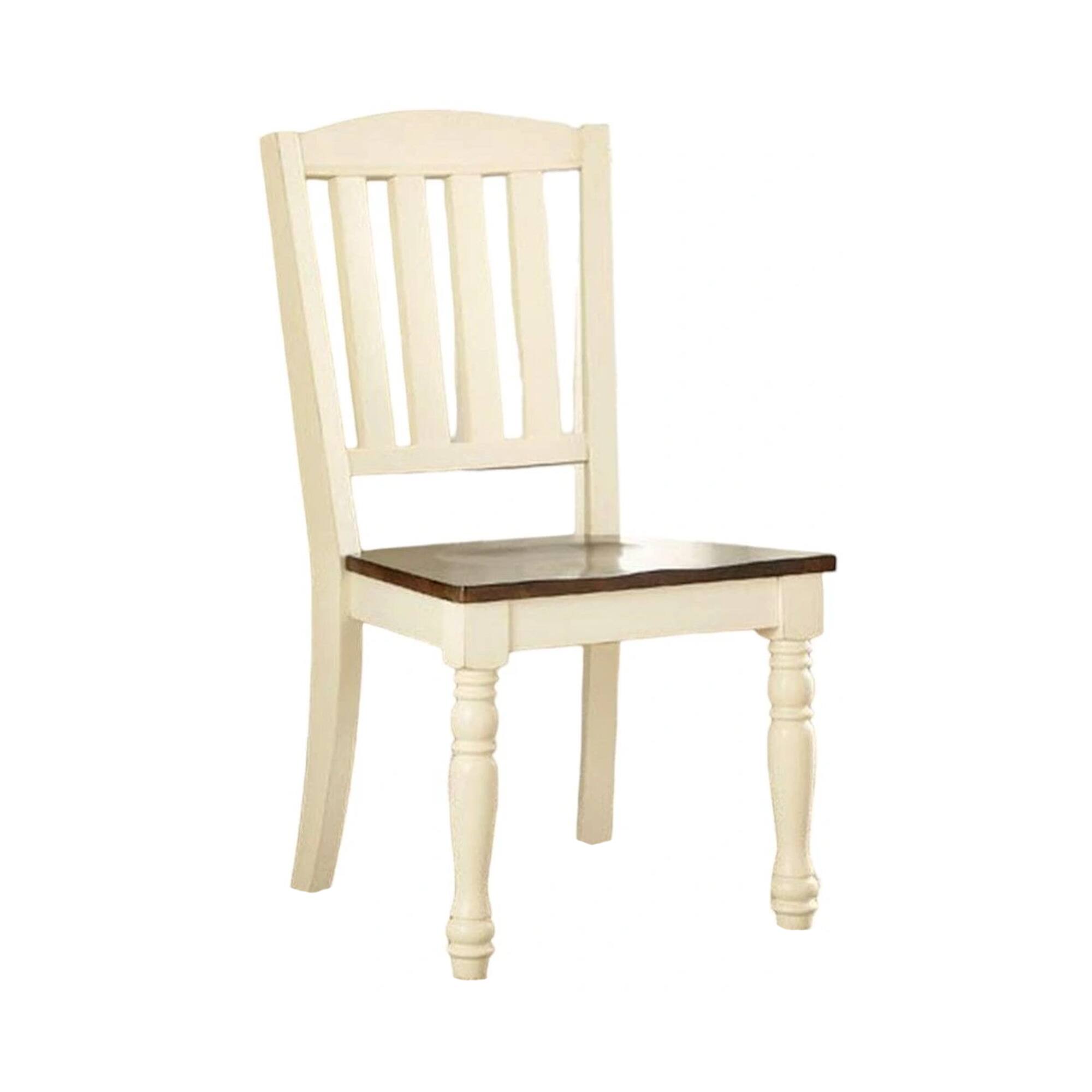 Alt View 1. Manhattan Lane - Bey 7pc Dining Table and Chair Set, 60-78 Inch Extendable, White Brown - White, Oak Brown.