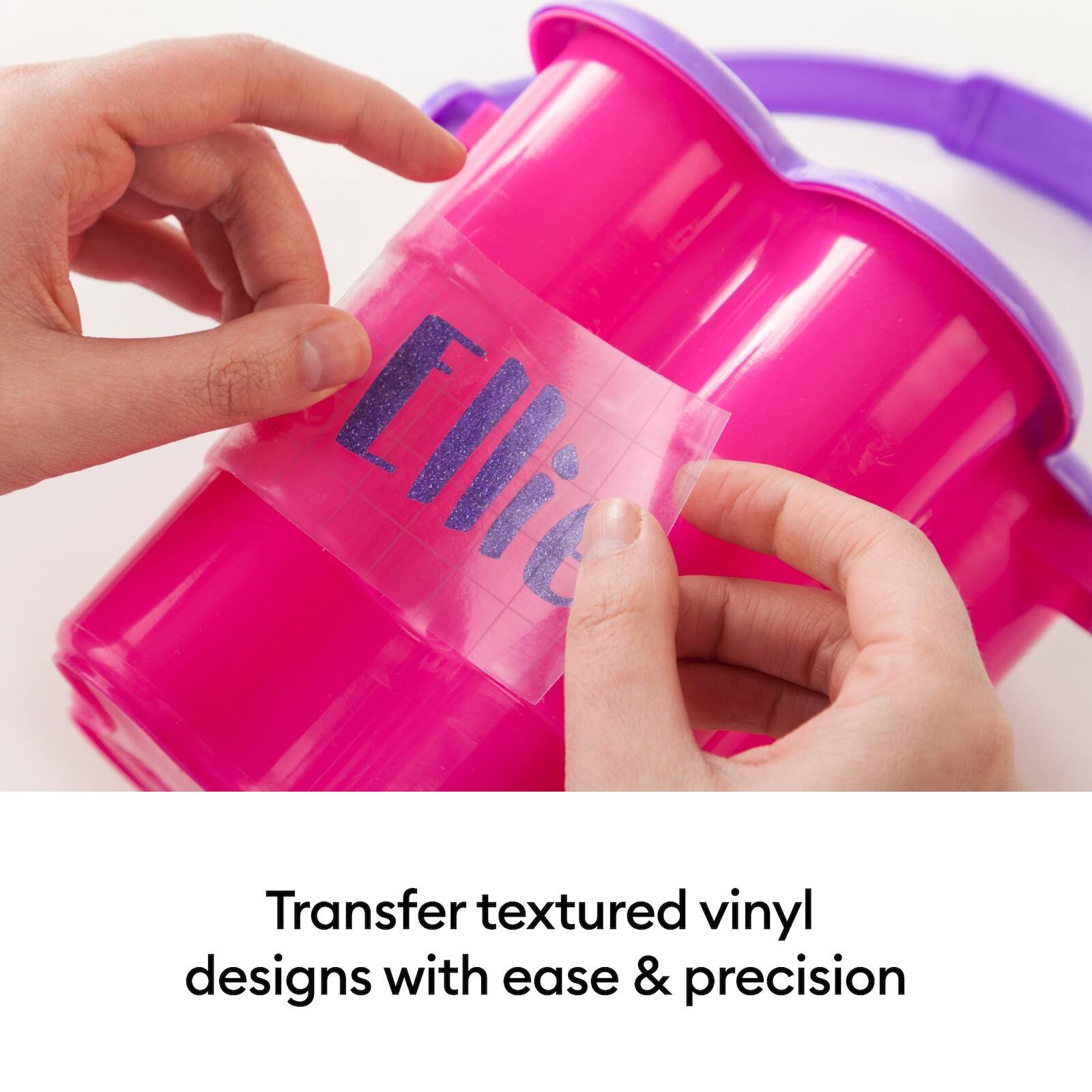 Transfer textured vinyl designs with ease & precision