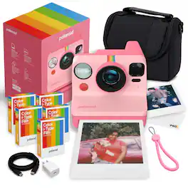 Polaroid - Now Generation 3 i-Type Instant Camera + Film (40) + More - Pink