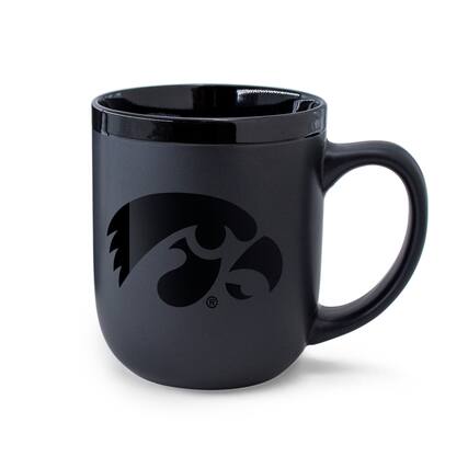Front. WinCraft - Iowa Hawkeyes 17oz. Ceramic Mug - Black.