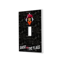 Keyscaper - Tampa Bay Buccaneers 2024 Illustrated Limited Edition Single Toggle Light Switch Plate - White