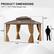 PRODUCT DIMENSIONS
12 FT x 10 FT Patio Gazebo Size
- Length: 12 ft
- Width: 10 ft
- Height: 9.3 ft
- Side Height: 6.6 ft
- Front Height: 6 ft
- Depth: 11 ft
- Width of the Gazebo: 9 ft