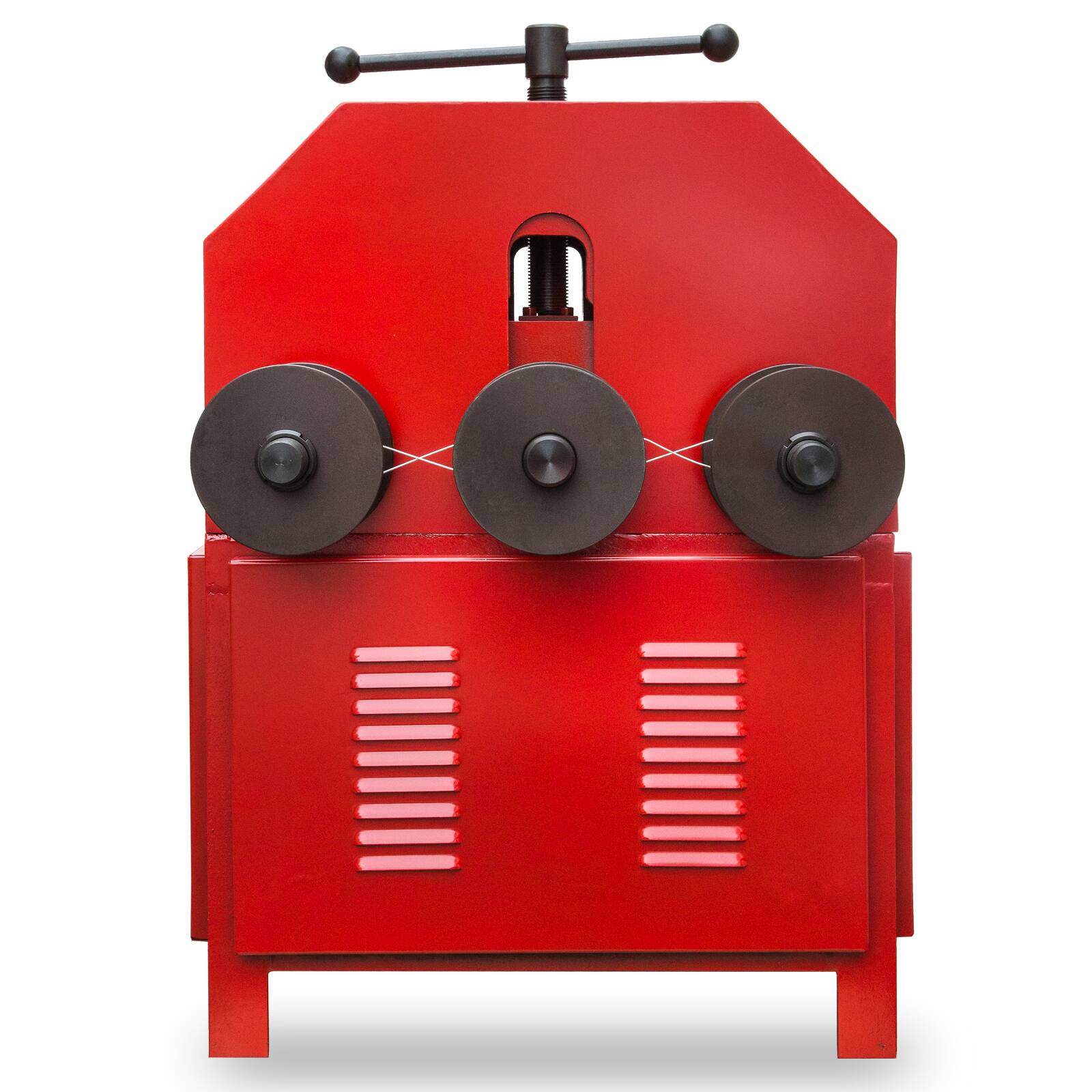 Alt View 5. VEVOR - Pipe Tube Bender, 9 Round and 8 Square Die Set Electric Pipe Tube Bender 1.5KW Multi-function Electric Pipe Bender - Red.