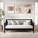 Front. Martha Stewart - Neely Wooden Twin Size Platform Daybed with Spindles and Wood Slat Foundation - Black.