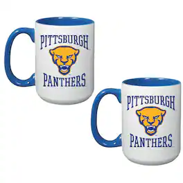 Indigo Falls - Pitt Panthers 15oz. Combo 2-Pack Mug Set - White