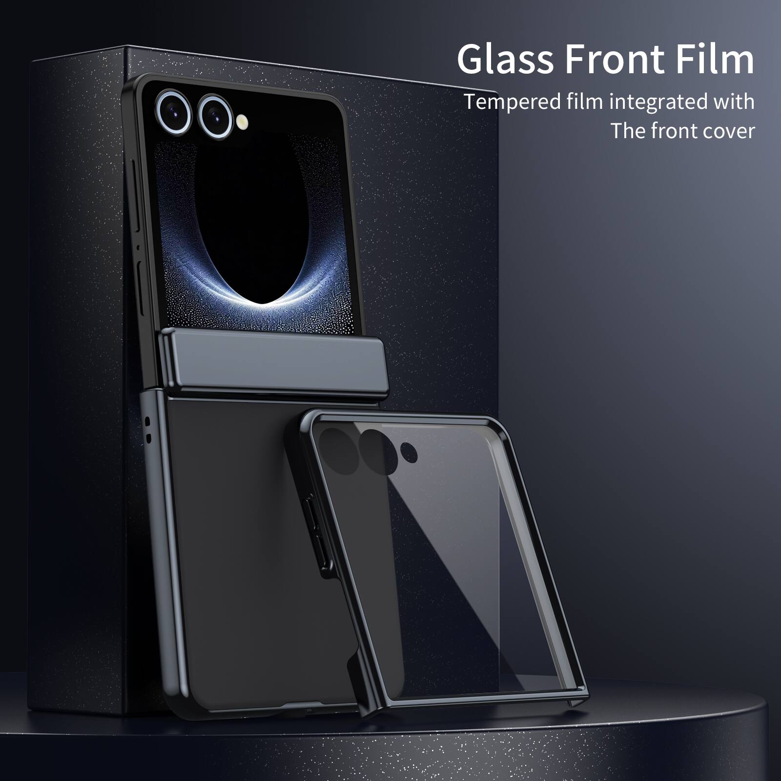 Glass Front Film  
Tempered film integrated with The front cover