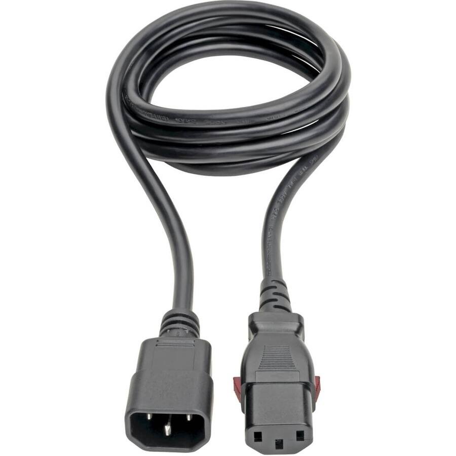 Alt View 3. Tripp Lite - Eaton Tripp Lite Series Power Extension Cord, Locking C13 to C14 PDU Style - 10A, 250V, 18 AWG, 6 ft. (1.83 m) - For - Black.