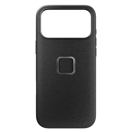 Front. Peak Design - Mobile Everyday Fabric Case Apple iPhone 17 Pro Max Charcoal - Charcoal.