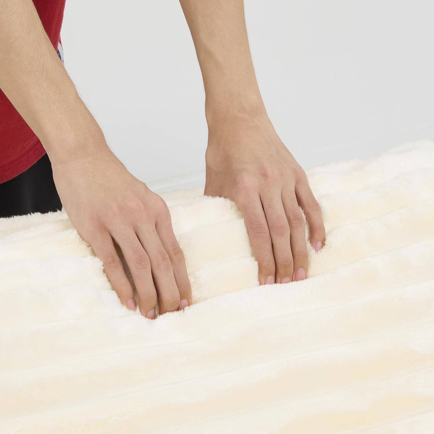 Alt View 4. Trinkets Crazed - Oversized Corduroy Compressed Chaise Lounge with High-Density Sponge - beige.