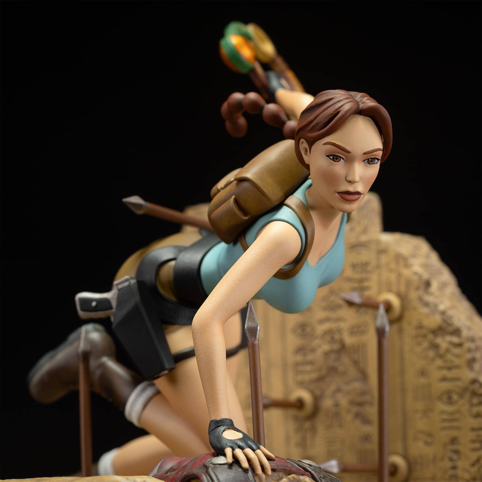 Alt View 5. Dark Horse Comics - Tomb Raider Lara Croft (Classic Era) 7 Inch PVC Statue - Multi-Colored.