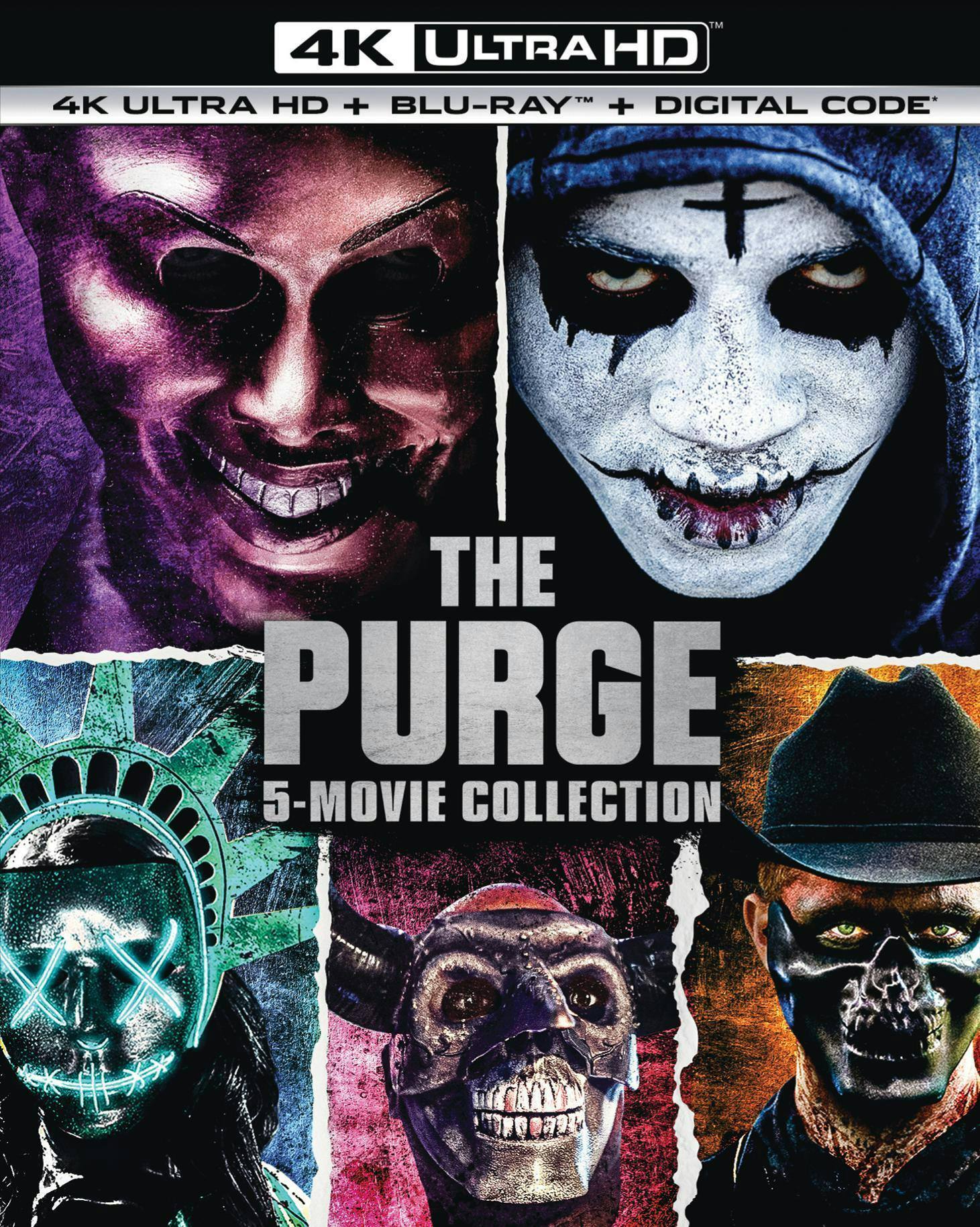 Angle. The Purge: 5-Movie Collection   - 4K Blu-Ray.