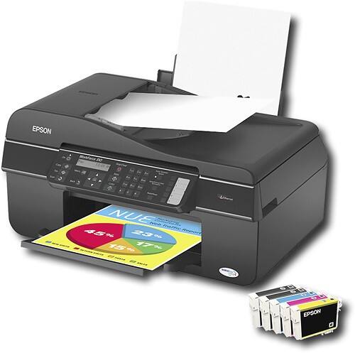 Left Standard. Epson - WorkForce Network-Ready Multifunction Photo Printer/ Copier/ Scanner/ Fax.