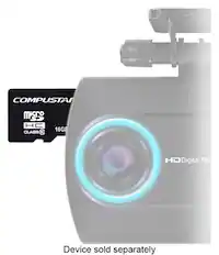 Front. Compustar - Dash 16GB microSD Memory Card - Black.