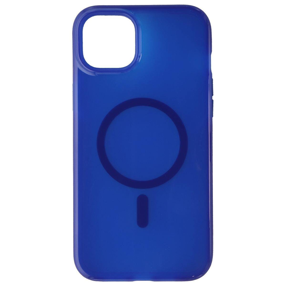 Back. Tech21 - Tech21 Evo Check Flexible Gel Case for MagSafe for iPhone 14 Plus - Classic Blue - Blue.