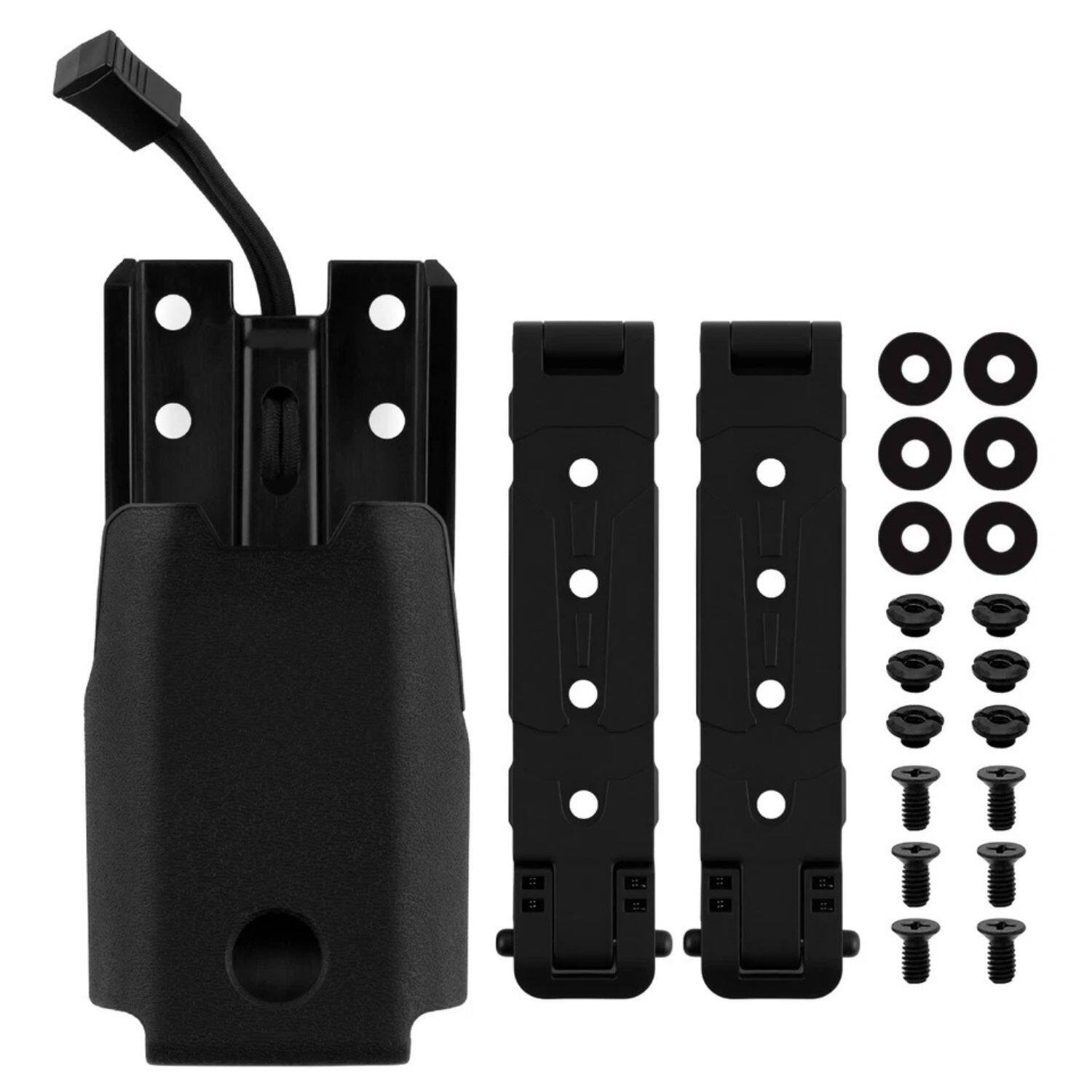 Front. Home Collection - Tactical Radio Holster Vest Mount Holder for Motorola APX6000 / APX7000 / APX8000 - Black.