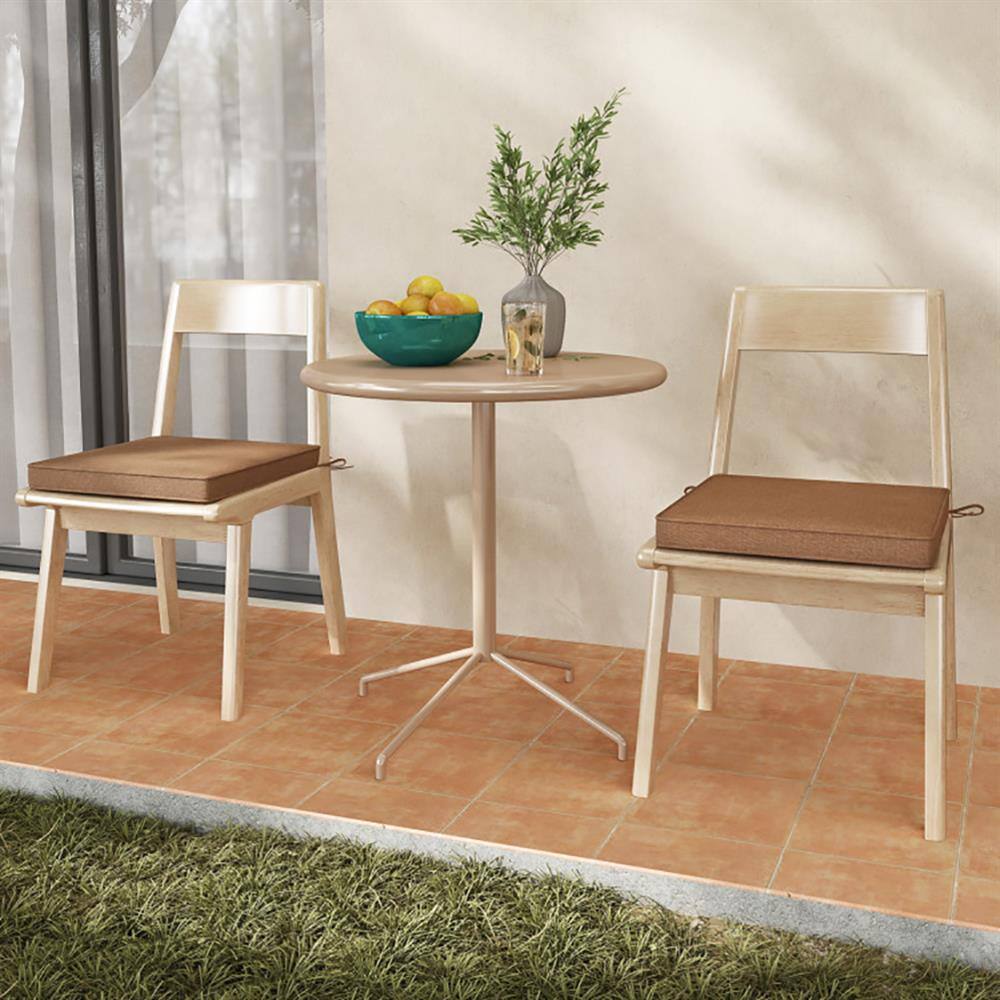 Alt View 2. Kadyn - Patio Chair Cushions Outdoor Chair PadsOutdoor Chair Cushion Set of 2 Waterproof FadeResistant Olefin Seat CushionsBrown - Brown.