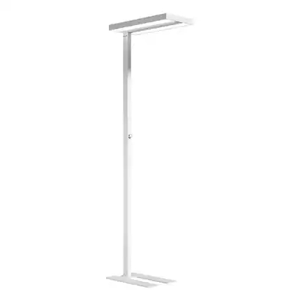 Front. Honeywell - Sunturalux™ 02E GEN Modern LED Floor Lamp, 8000LM 4000K Natural Daylight, Dimmable & Eye-Caring Tall Light - White.