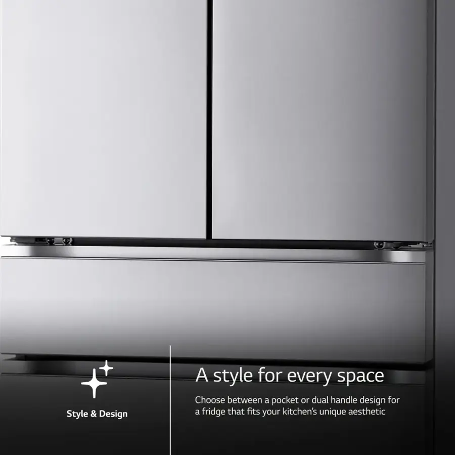 Style & Design: A style for every space. Choose between a pocket or dual handle design for a fridge that fits your kitchen's unique aesthetic.
