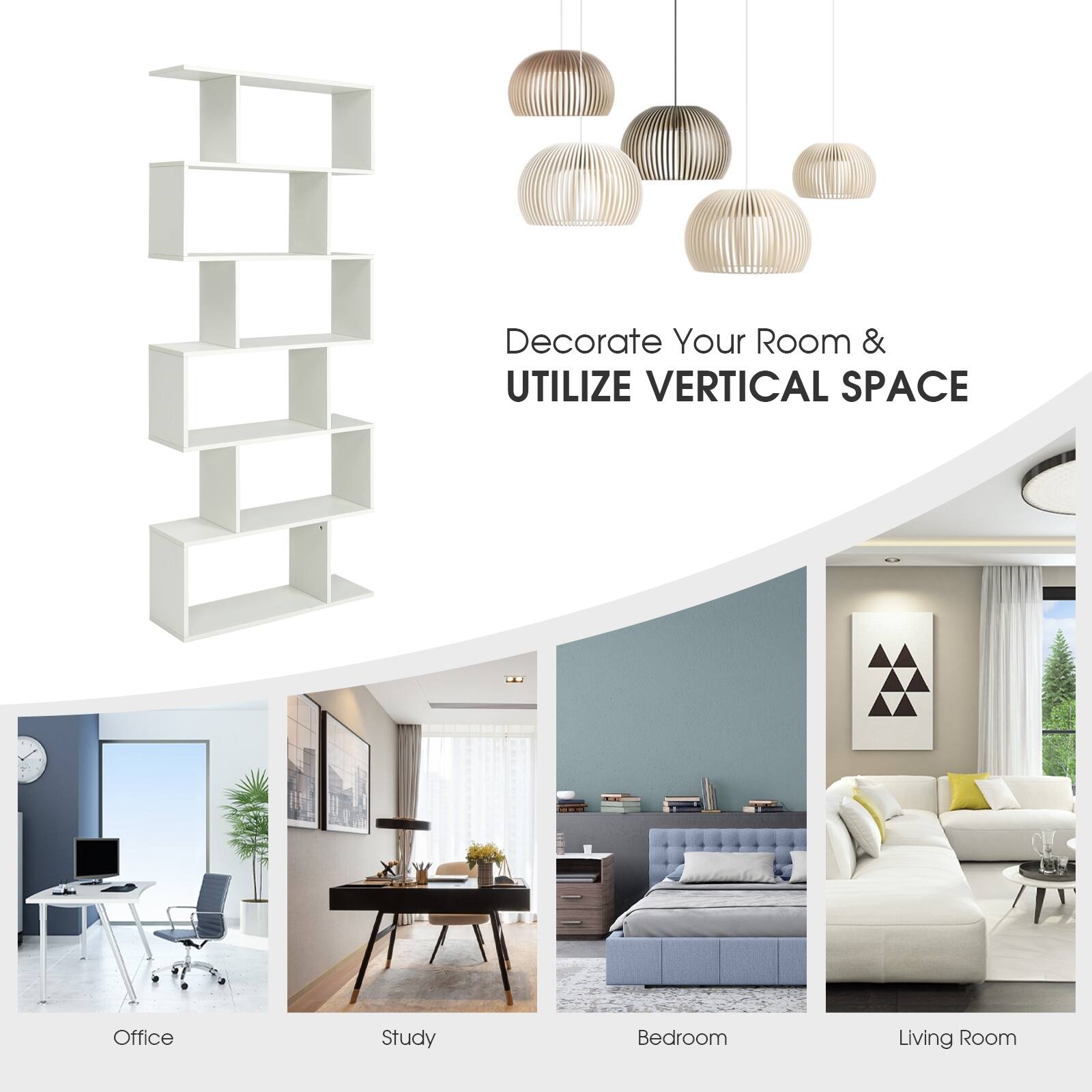 Decorate Your Room & Utilize Vertical Space: Office, Study, Bedroom, Living Room