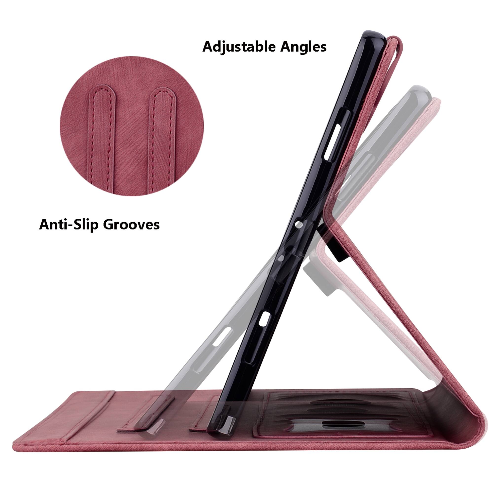 Adjustable Angles  
Anti-Slip Grooves