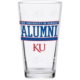 Indigo Falls - Kansas Jayhawks 16oz. Repeat Alumni Pint Glass - Multicolor