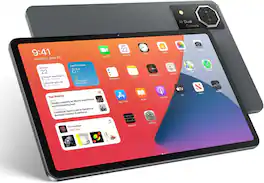 FEONAL - Android 15 Tablet 12 Inch Gaming Tablet, 2K FHD Display, Helio G99 Octa-Core, 16GB RAM 256GB ROM, 21MP Dual Camera - Gray