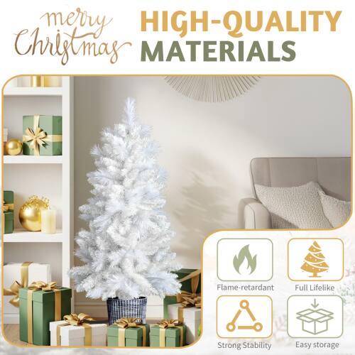merry HIGH-QUALITY Christmas MATERIALS

Flame-retardant  
Full Lifelike  
Strong Stability  
Easy storage