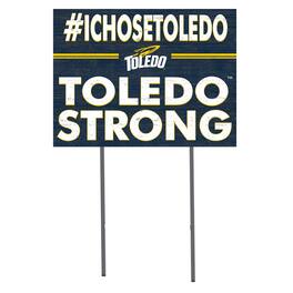 Jardine - Toledo Rockets 18'' x 24'' I Chose Lawn Sign - Navy