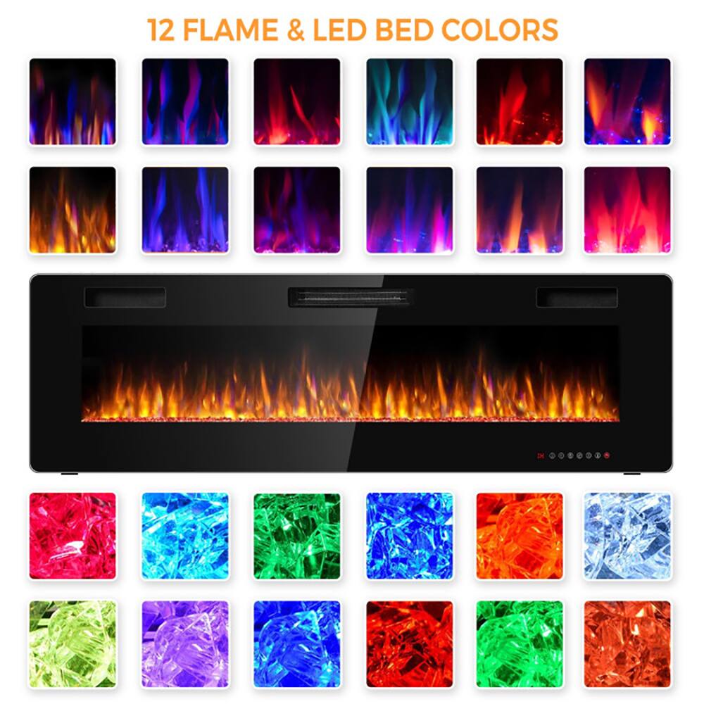 12 Flame & LED Bed Colors