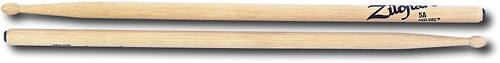 Front Standard. Zildjian - 5A Antivibe Drumsticks (Pair) - Brown.