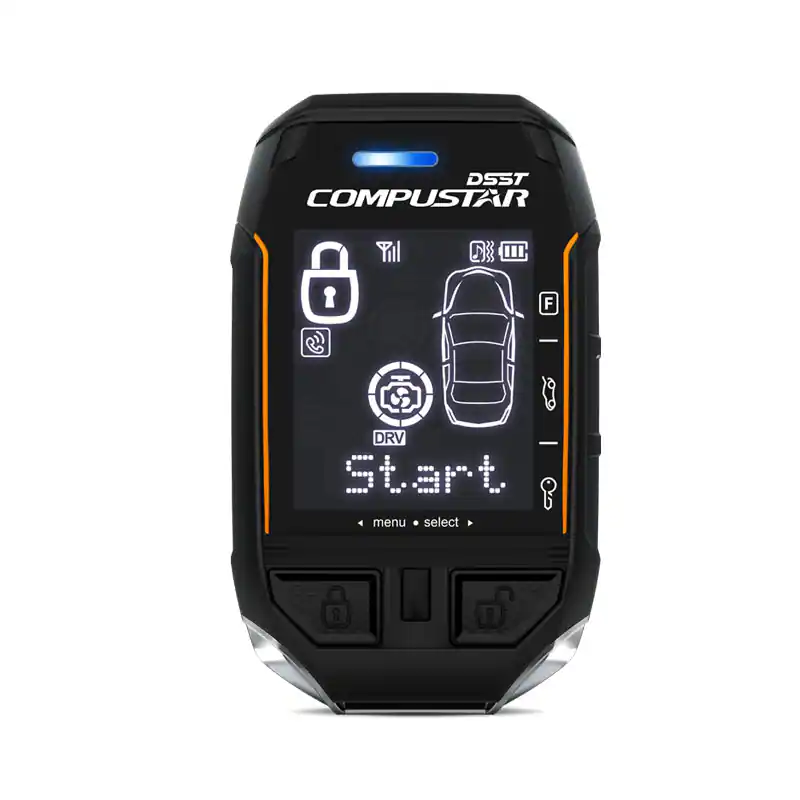 Compastar Recipe Compustar T11/T12 2 Way LCD Replacement Remote with 3 Miles Range Black ...