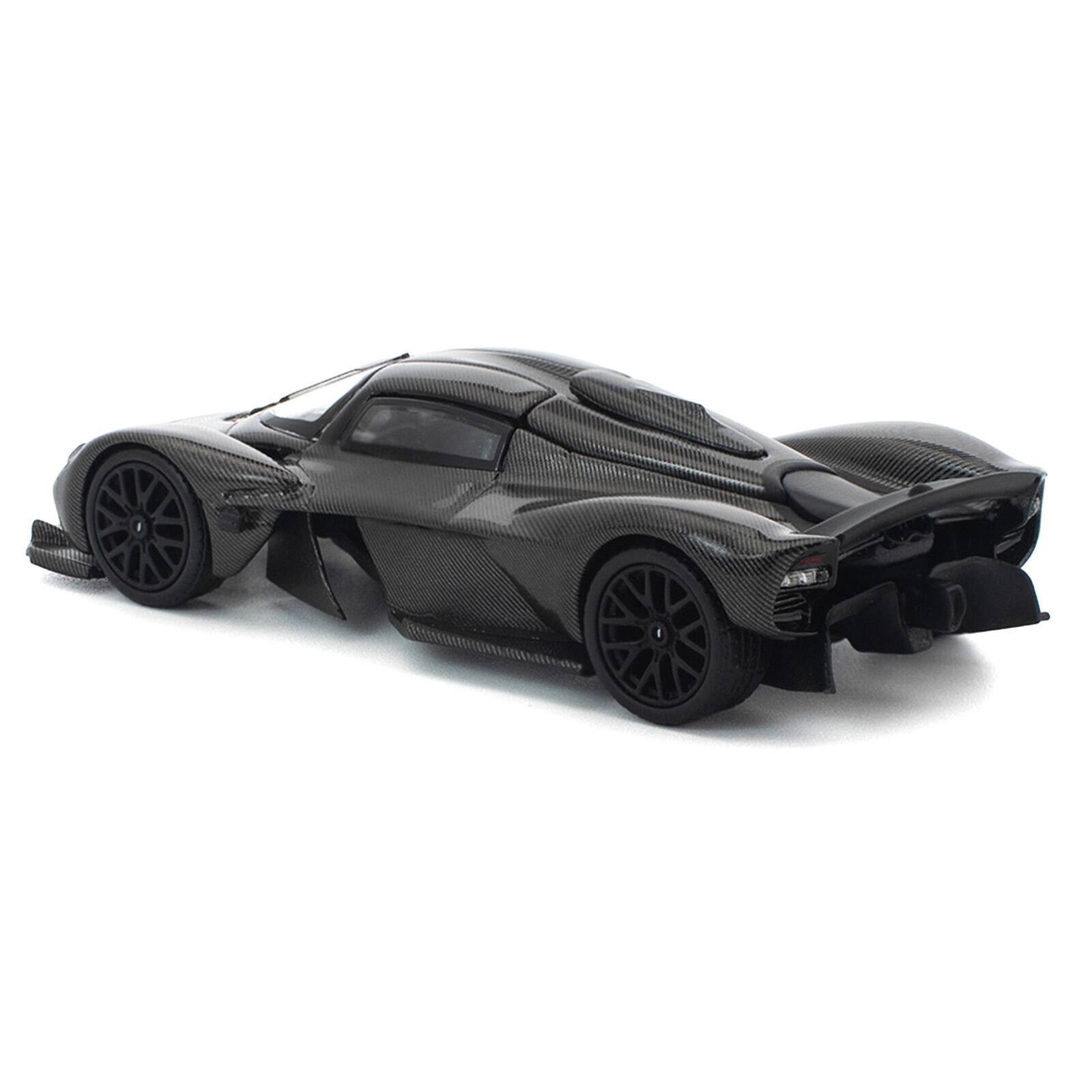Alt View 3. Pop Race - Aston Martin Valkyrie Carbon Fiber 1/64 Diecast Model Car by Pop Race.
