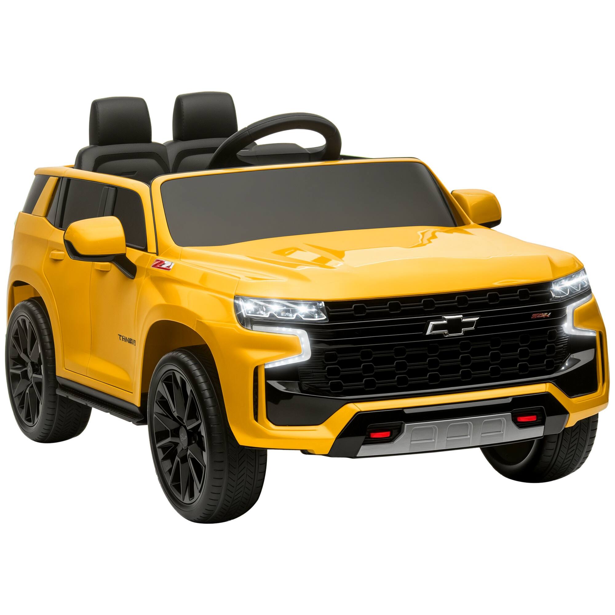 Aosom - Licensed Chevrolet Tahoe Ride On Car, Ride On Toy with Parent Remote Control, LED Lights, Music, 4 Wheeler Suspension