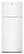 Front. Whirlpool - 28 in. Wide 18 cu. ft. Top-Freezer Counter-Depth Refrigerator with Total Coverage Cooling - White.