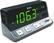 Angle Standard. RCA - Digital AM/FM Clock Radio - Black.