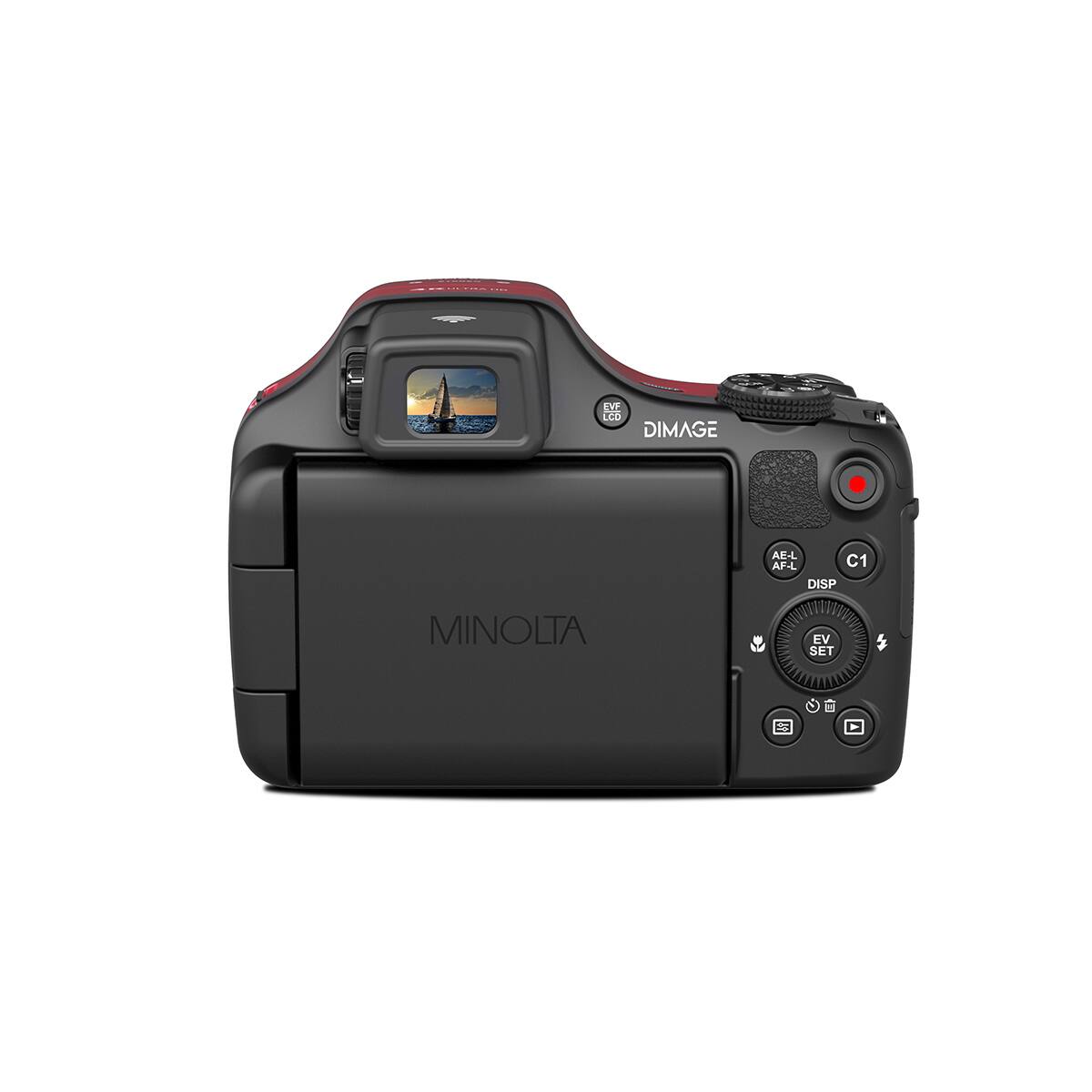 EVF LCD DIMAGE  
AE-L AF-L C1 DISP  
MINOLTA  
EV SET