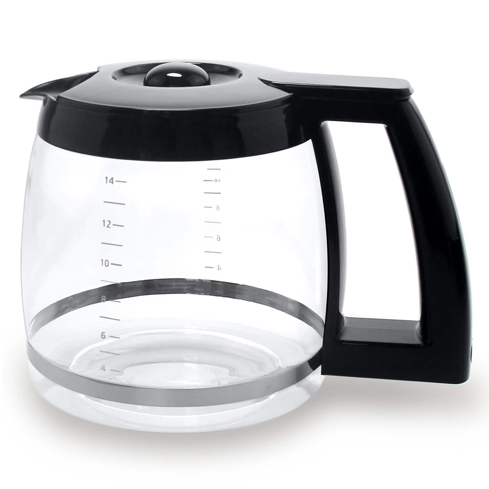 PARKER SLATER - 14-cup Glass Replacement Coffee Carafe Compatible With Cuisinart Maker Models Dcc-2200 Dcc-2600 Dcc-2800 Dcc-3200 And - Default