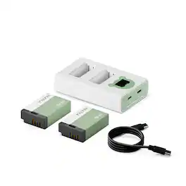 Tilta - 2-Channel Charger with 2x LP-E17 Battery, Ash Green