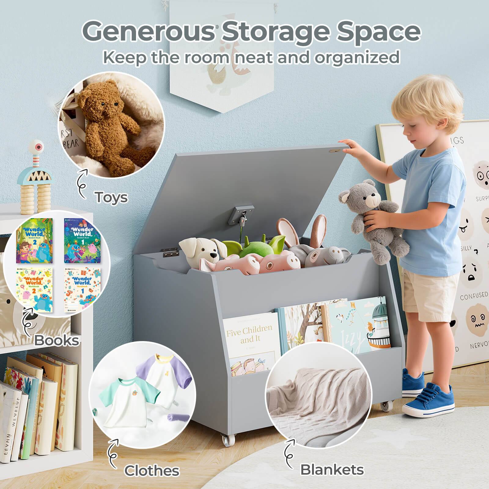 Generous Storage Space  
Keep the room neat and organized  

Toys  
Books  
Clothes  
Blankets  

RST BEAR  
Wendut World 2  
SURP 7  
SILLY  
CONFUSED  
NERVO  
Five Children and It