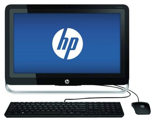 Front Standard. HP - Refurbished 21" Touch-Screen All-In-One - AMD A4-Series - 4GB Memory - 1TB Hard Drive.