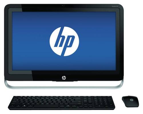 Front Standard. HP - Refurbished 23" Touch-Screen All-In-One - AMD A6-Series - 6GB Memory - 1TB Hard Drive.