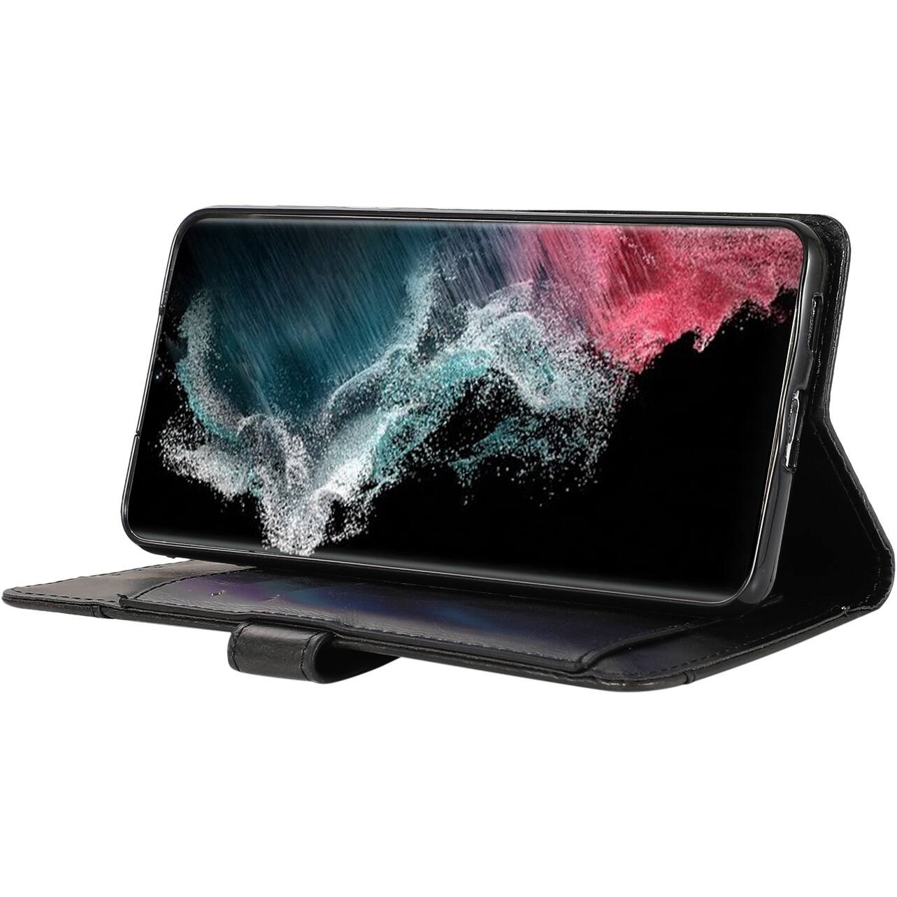 Alt View 15. SaharaCase - Folio Wallet Case for Samsung Galaxy S22 - Black.