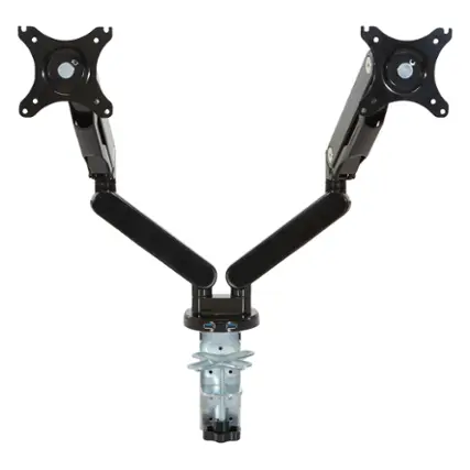 Office Star Products - Double Monitor Arm 17" - 30" - Black