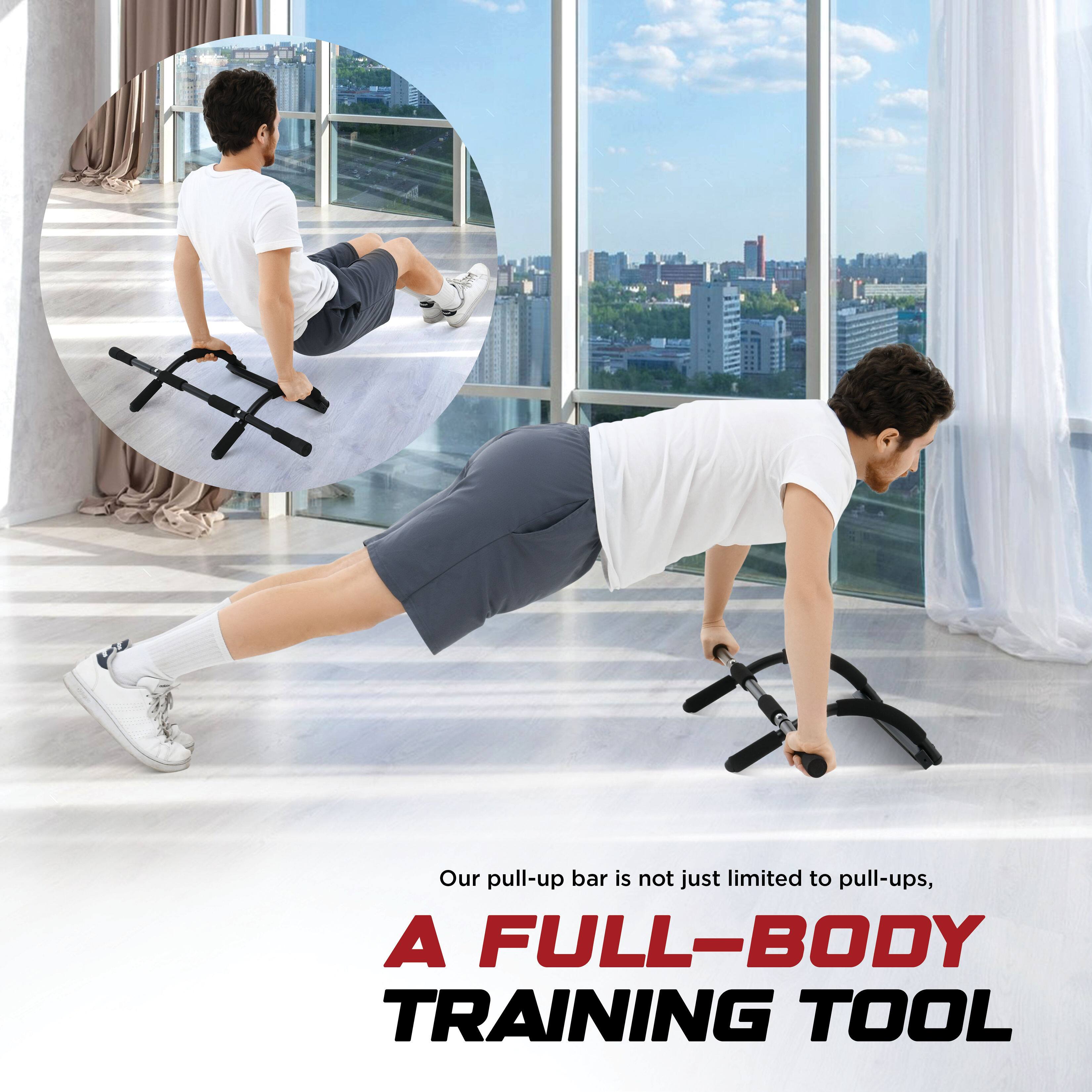 Our pull-up bar is not just limited to pull-ups,  
A FULL-BODY TRAINING TOOL