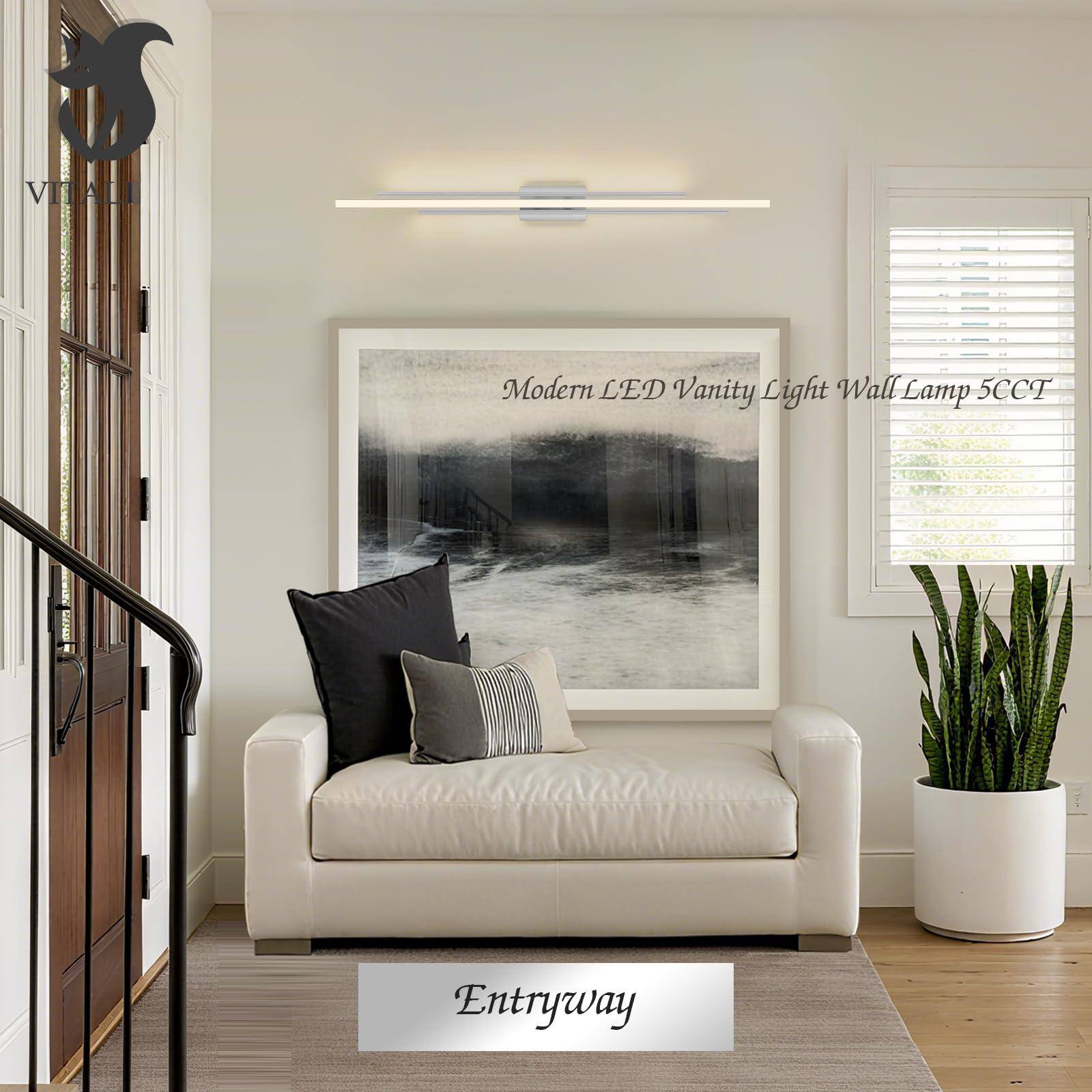 VITALI Modern LED Vanity Light Wall Lamp 5CCT Entryway
