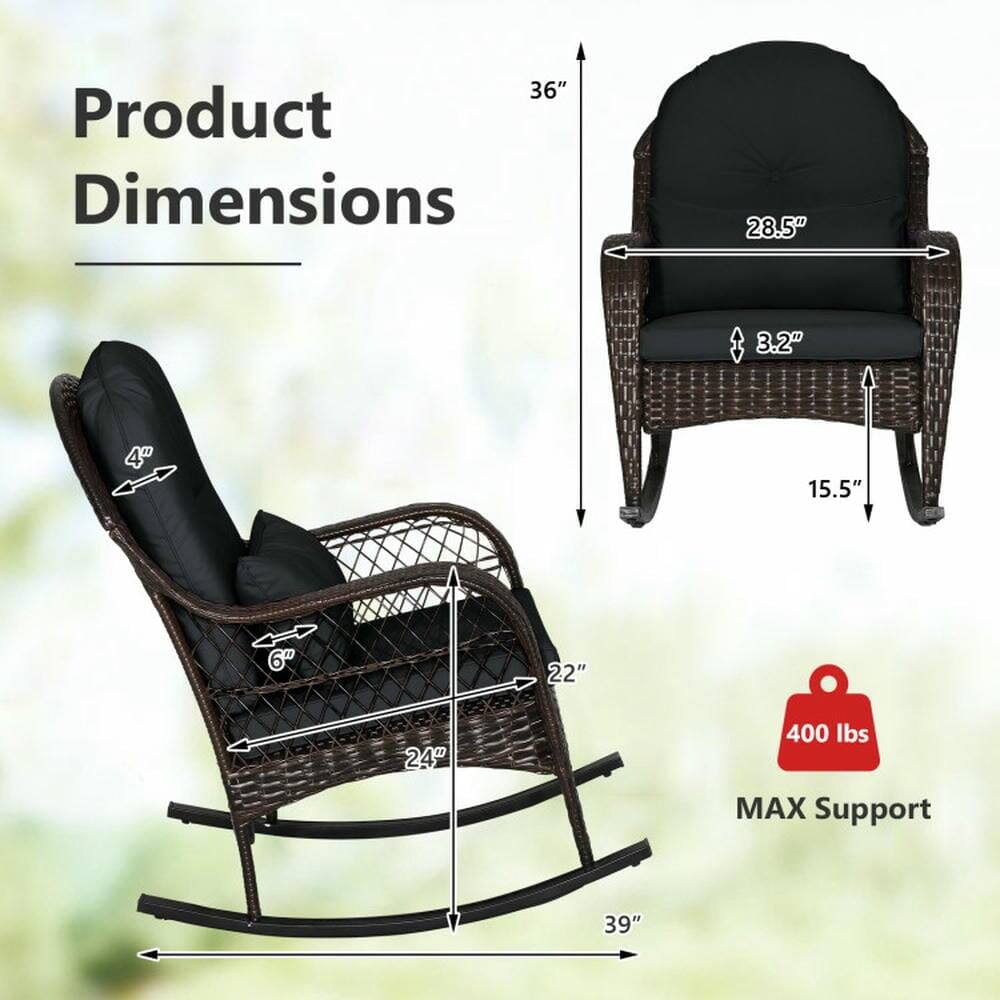 Product Dimensions

- 36" (Height)
- 28.5" (Width)
- 3.2" (Seat Depth)
- 15.5" (Arm Height)
- 22" (Depth)
- 24" (Width of Seat)
- 39" (Length)

MAX Support: 400 lbs