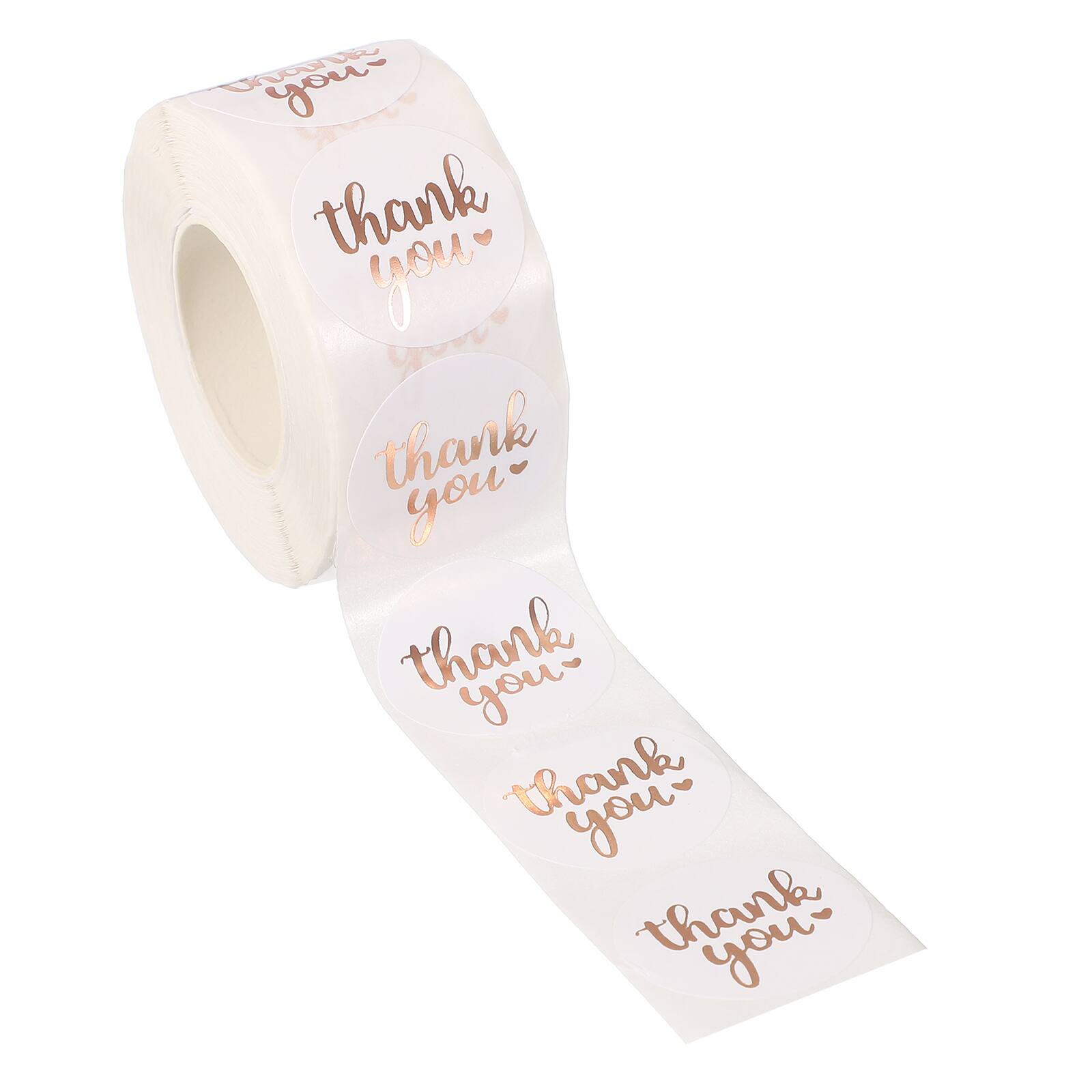 "Unique Bargains - 500pcs Thank You Stickers, 1"" Round Self-Adhesive Labels Roll for Small Business Sealing Box Envelope, Thank You Style12 - White" price history on PriceWatchPro
