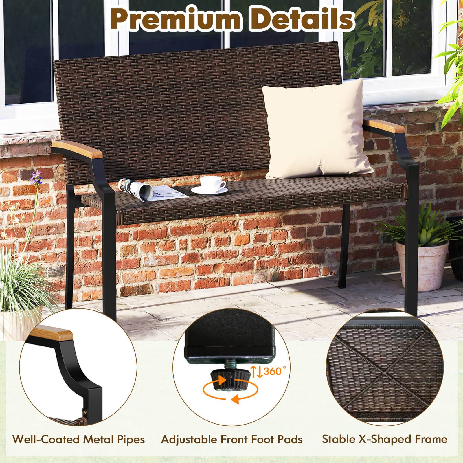 Premium Details

- Well-Coated Metal Pipes
- Adjustable Front Foot Pads
- Stable X-Shaped Frame