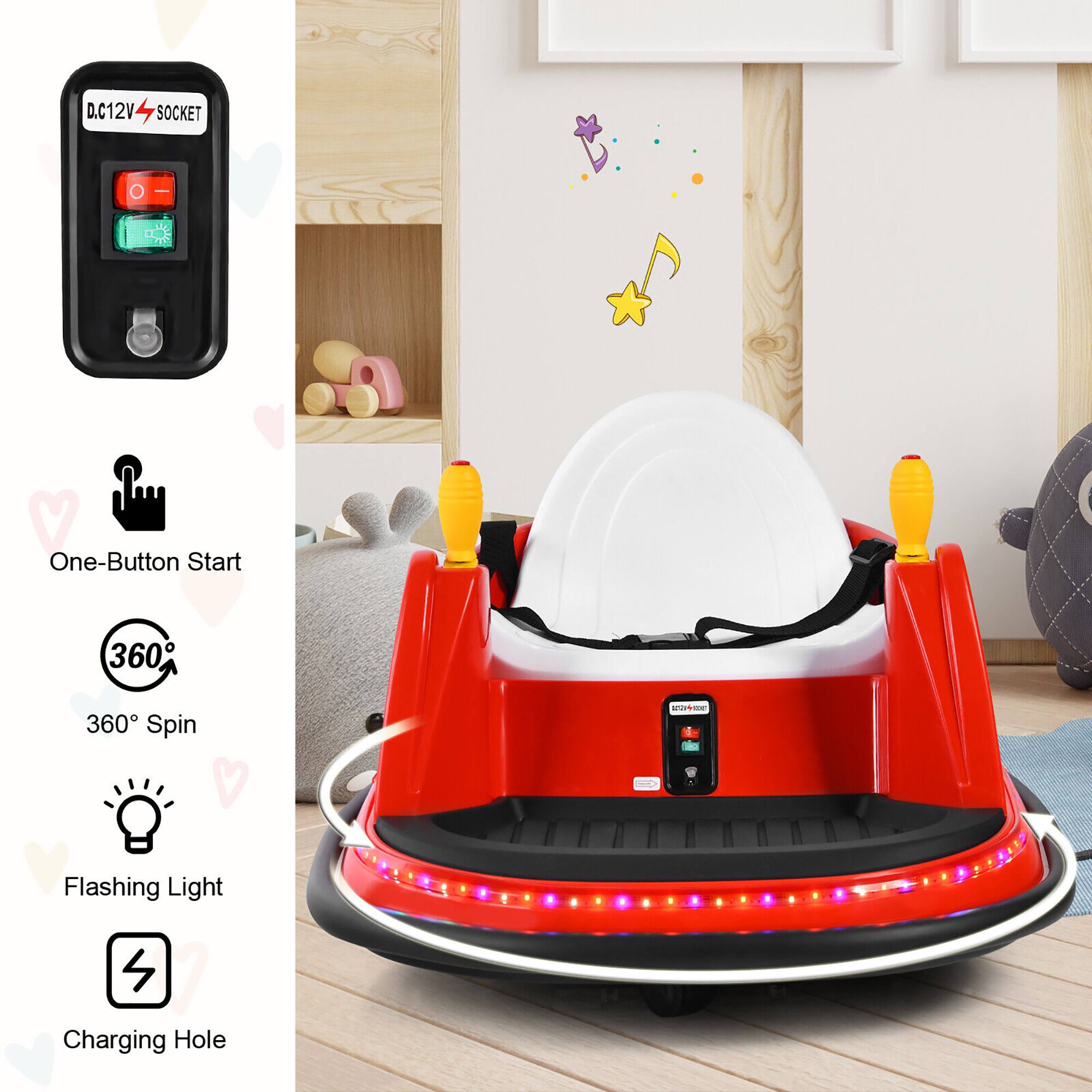 D.C12V SOCKET

One-Button Start

360° Spin

Flashing Light

4 Charging Hole