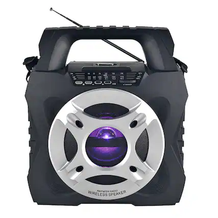 I AM IM M SA. DE 18 - A 1 200 7. .. 125 10 1500 15.8 NI 1P18 1.0 STMM Kn We M + 8 TUNITL AM/FM/SW RADIO WIRELESS SPEAKER